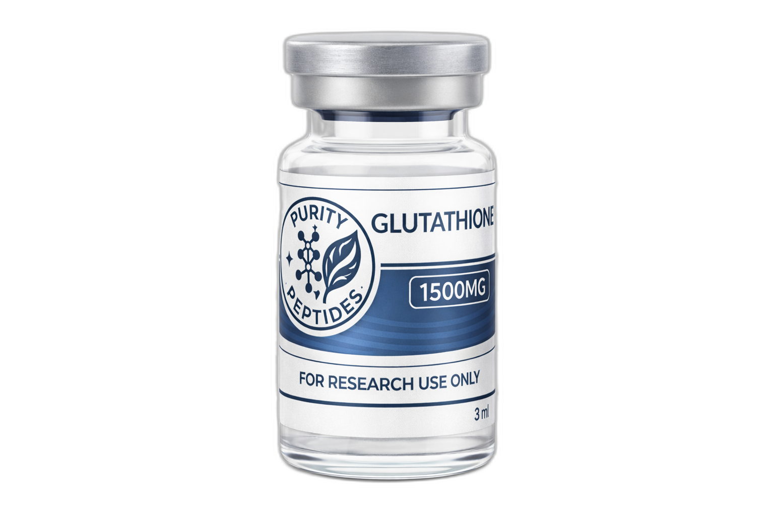 Glutathione research peptide vial