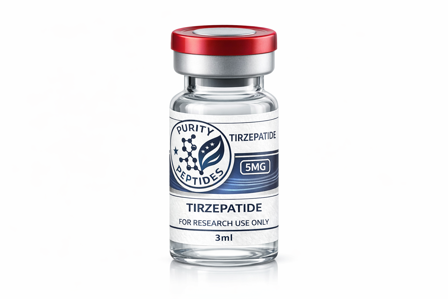 Tirzepatide research peptide vial